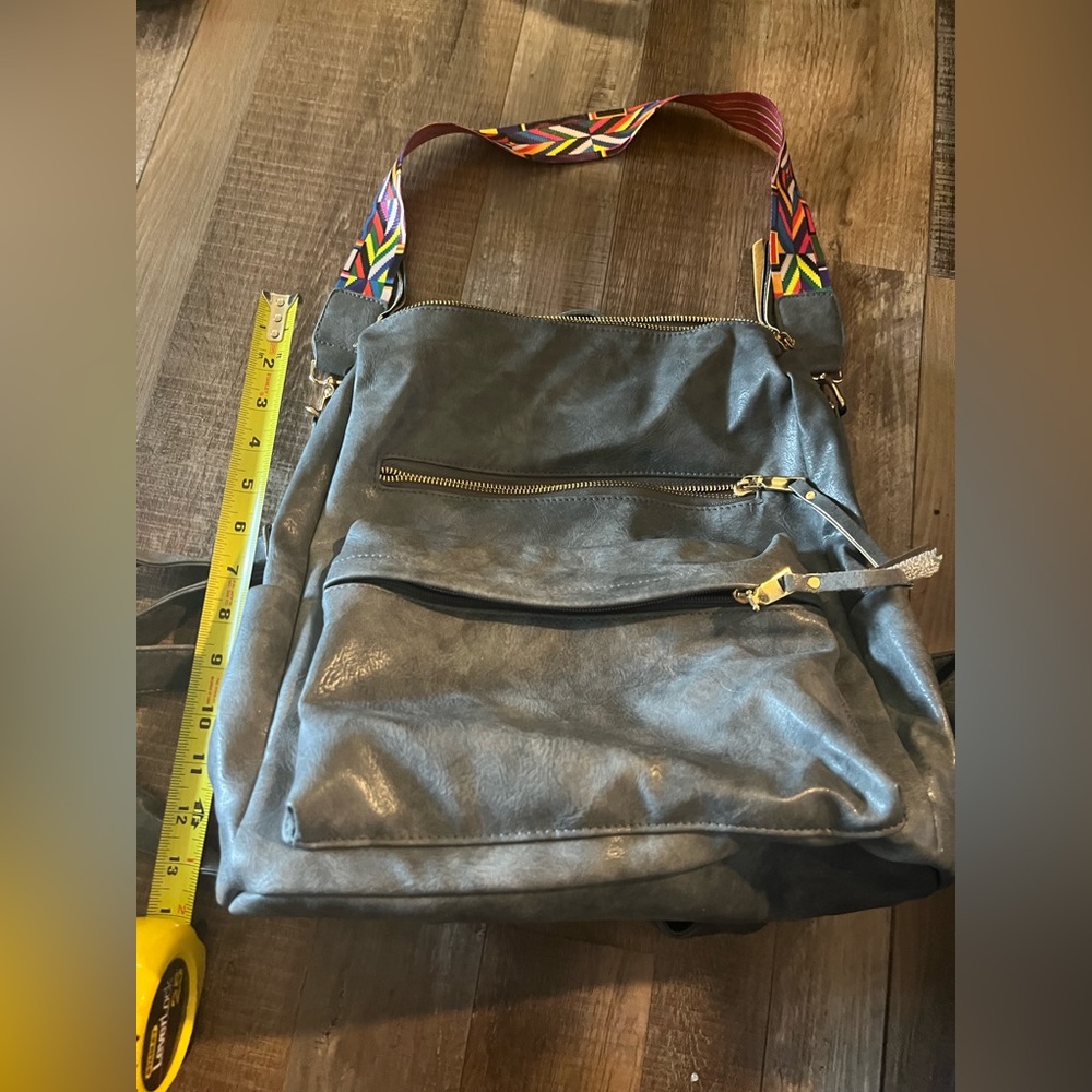 Gray backpack